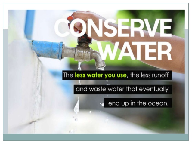 Conserve water